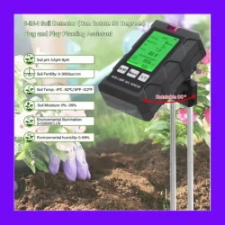 6-in-1 Digital Soil Tester - pH, Moisture & Fertility Meter